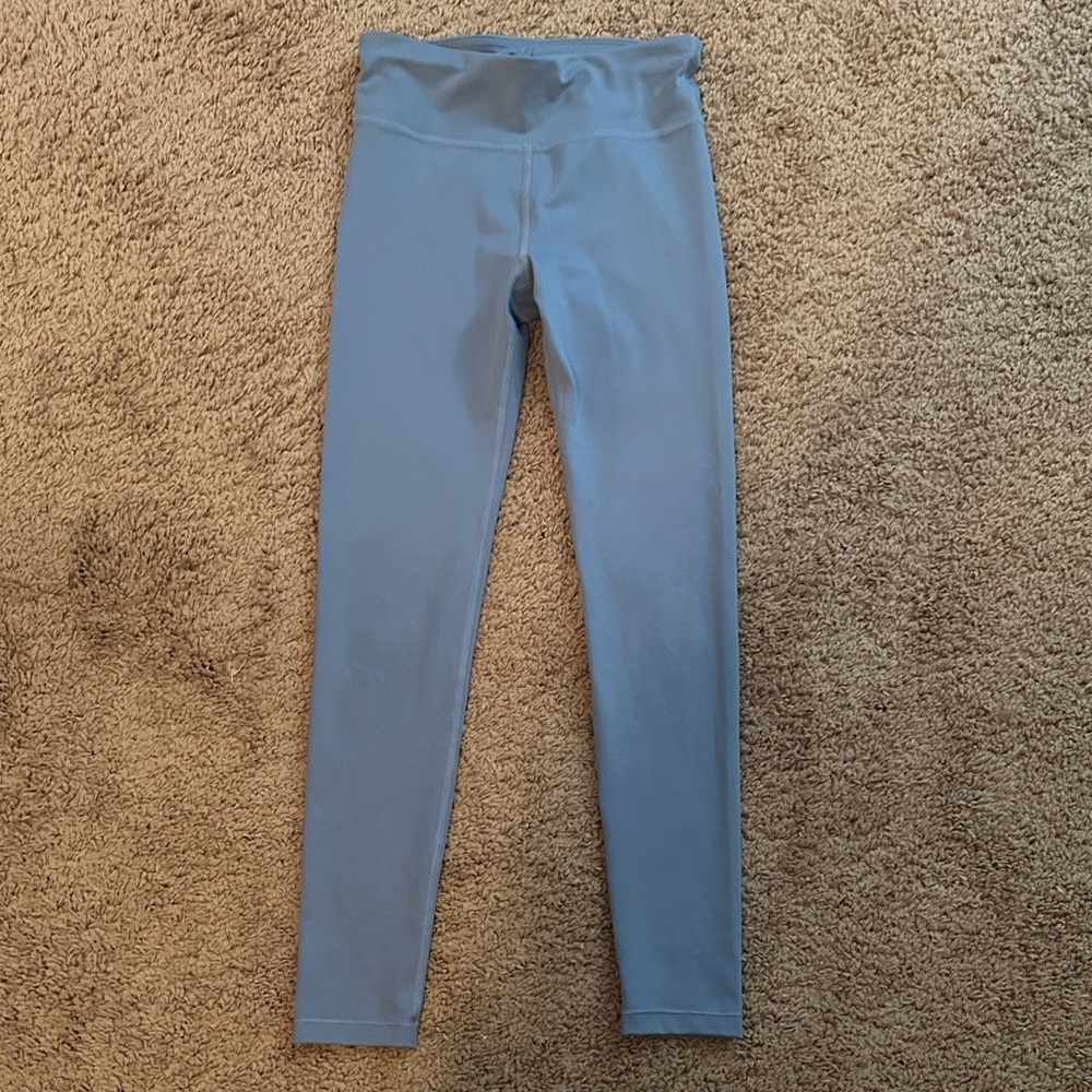 Athleta Chit Chat Girls Light Blue Leggings